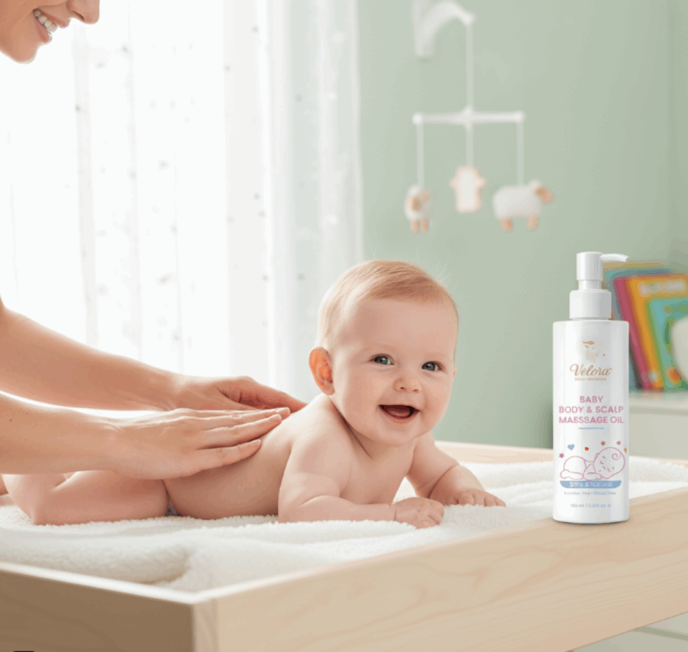 Velora Baby Body & Scalp Massage Oil Lavender