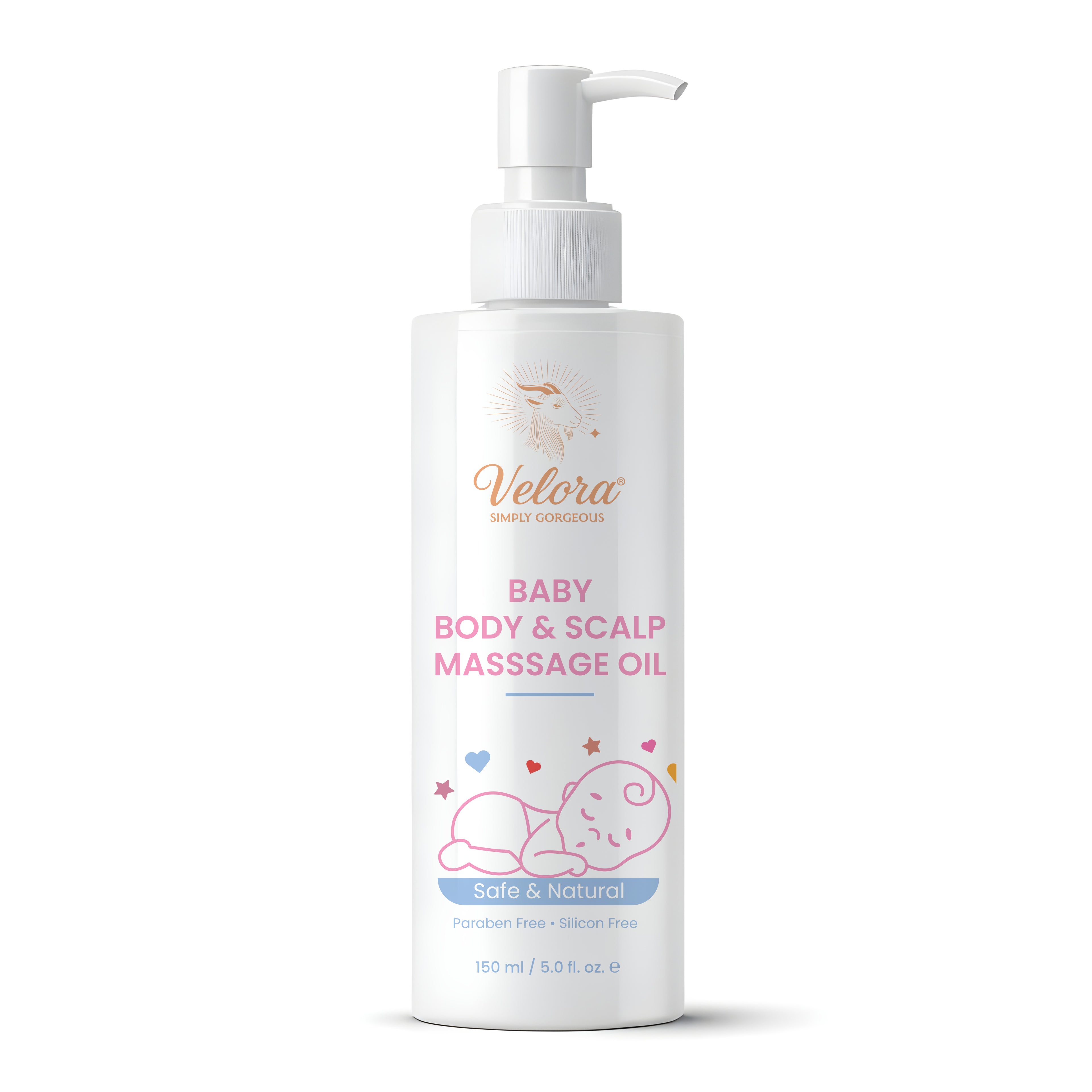 Lavender Baby Massage Oil by Velora for Body and Scalp Care