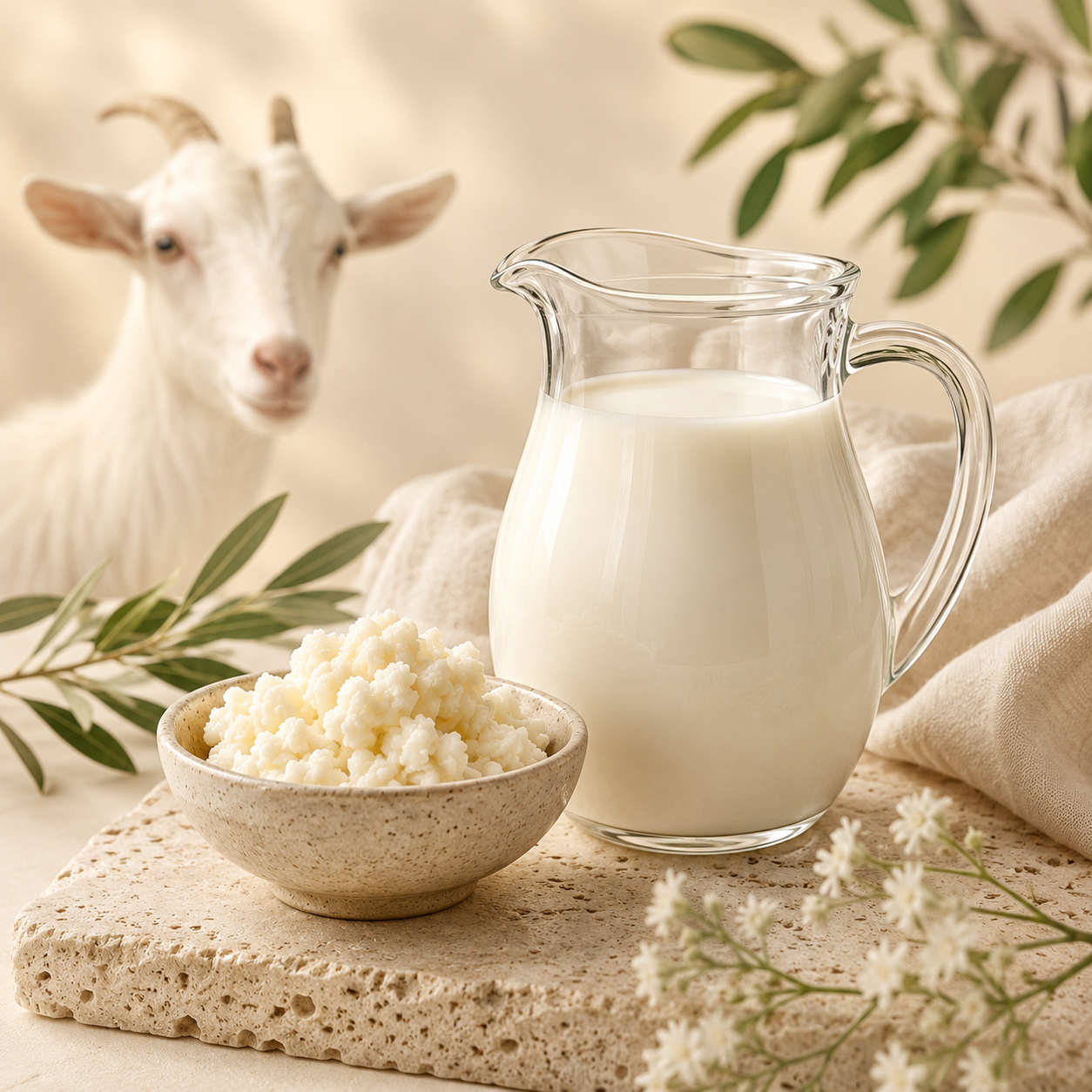 "Premium Goat Milk - Deeply Nourishes"