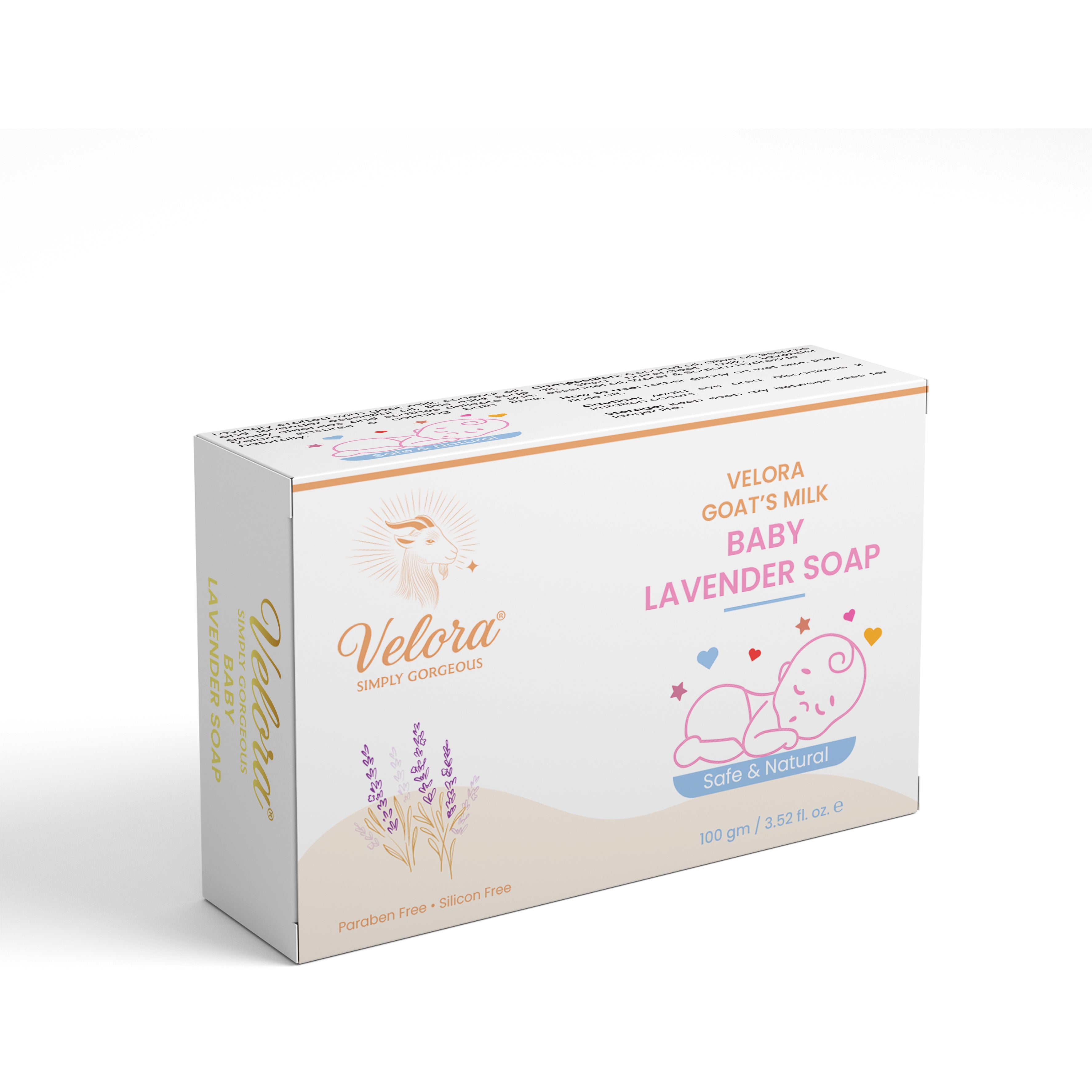 Velora Baby Lavender Soap bar – gentle cleansing lavender baby soap
